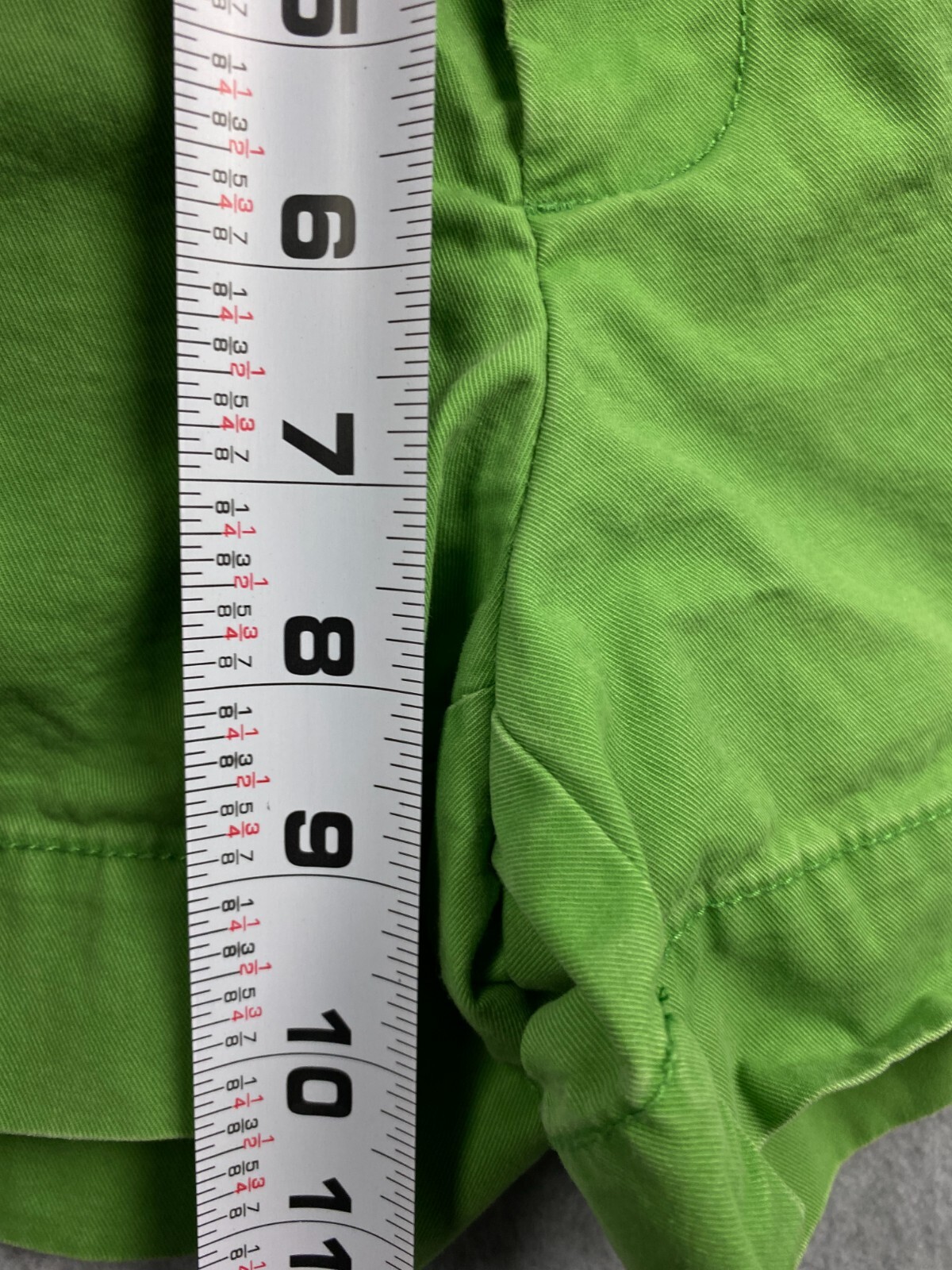 Vtg GAP Women's Size 4 w29 Green Cotton Favorite Chino Shorts image 7