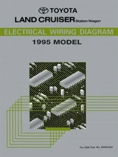 1995 Toyota Land Cruiser Wiring Diagrams Schematics Layout Factory OEM