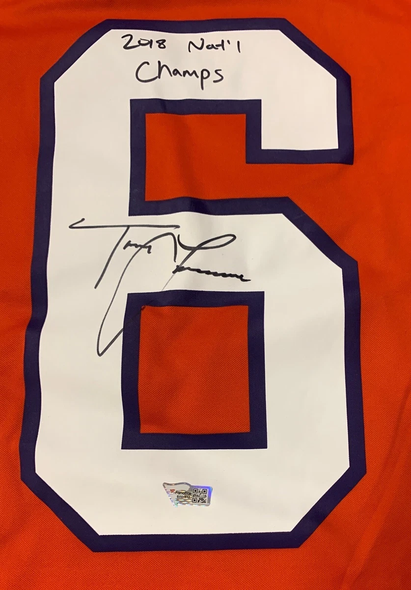 Trevor Lawrence Autographed Clemson Tigers Signed Nike Football Jersey Fanatics