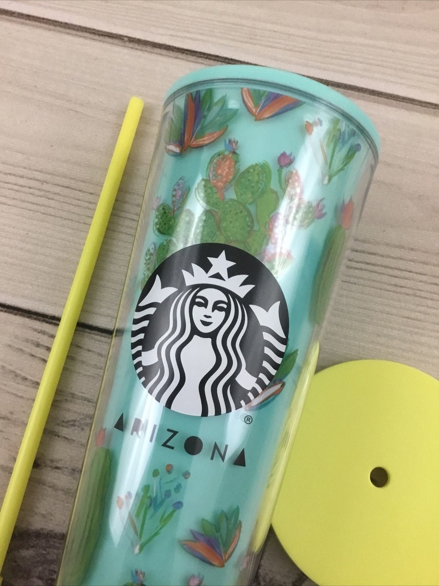 Starbucks Arizona Cactus Acrylic Cold Cup Tumbler Venti 24 oz Been There  Series