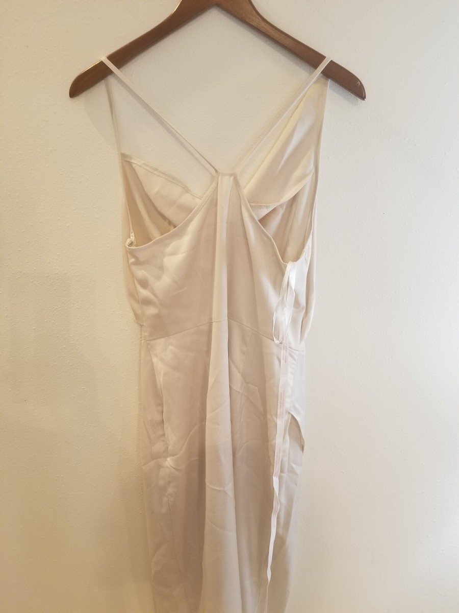 missguided asym strap drape satin midi dress Missguided ASYM strap drape satin midi dress in