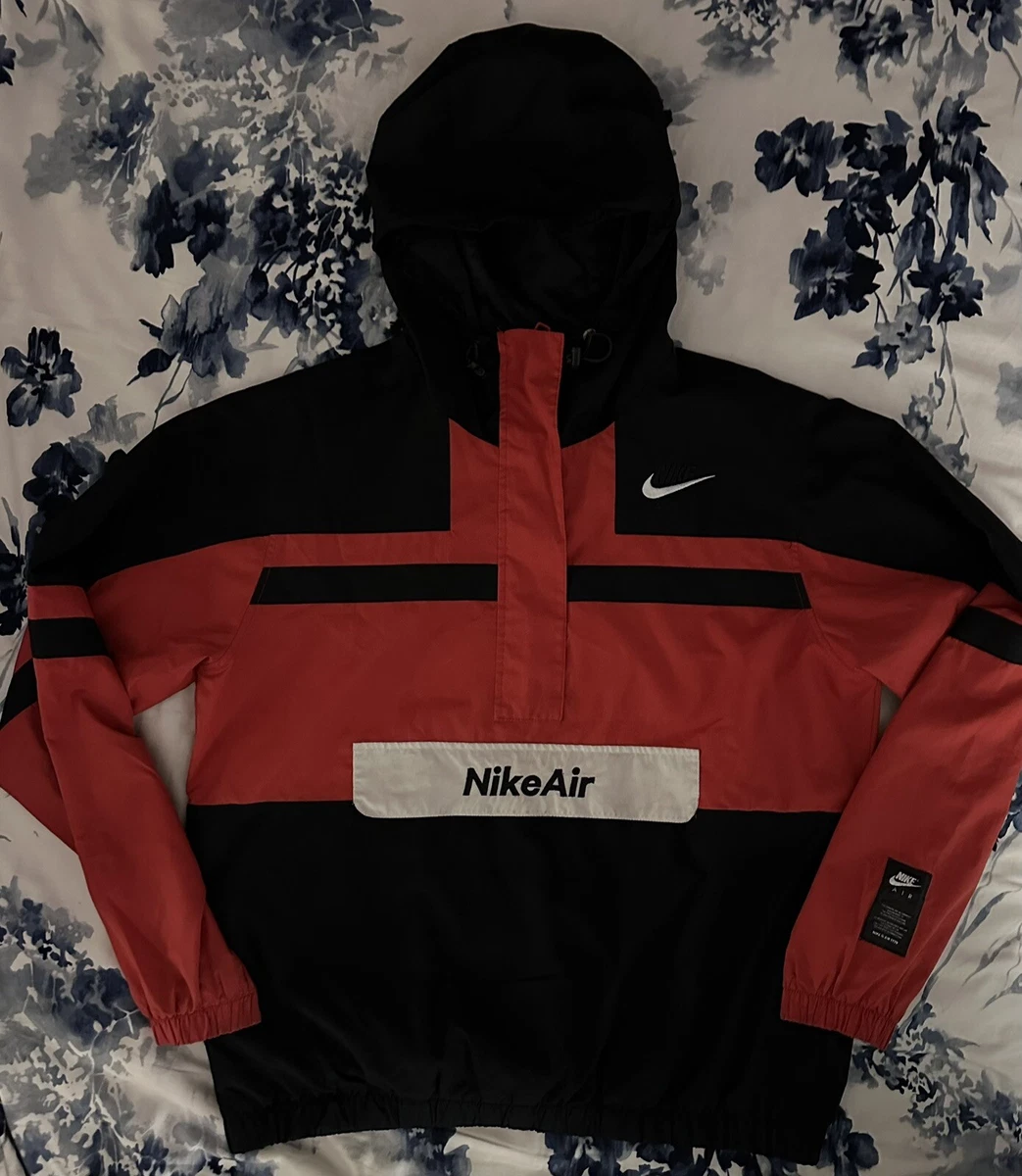 Red nike hotsell pullover windbreaker
