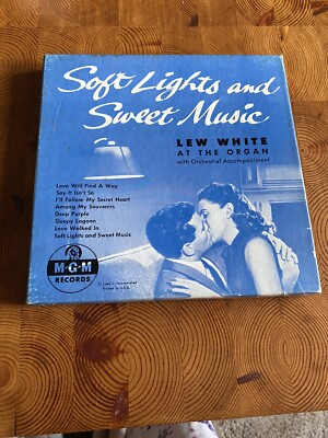Vintage Soft Lights and Sweet Music Lew White MGM records Box set of 4 /45RPM