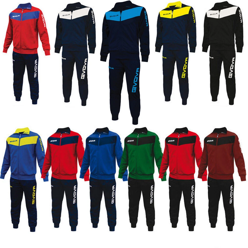 TUTA SPORTIVA GIVOVA VISA ALLENAMENTO RUNNING ZIP UOMO DONNA