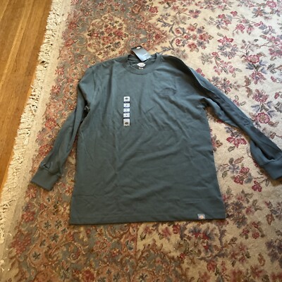 DICKIES GRAPHIC SHIRT MENS MEDIUM GREEN NWT LONG SLEEVE