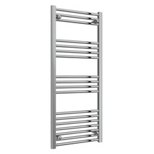 500W x 1200H Chrome Towel Rail Flat 5 Year Warranty 22mm Bars