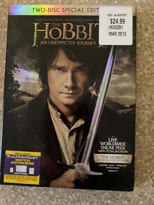 The Hobbit: An Unexpected Journey DVD 2 Disc Special Edition Extras New Sealed