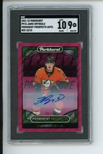 SGC 9 Auto 10 Jamie Drysdale 2021 Parkhurst Prominent Prospects Red 10/10 RC