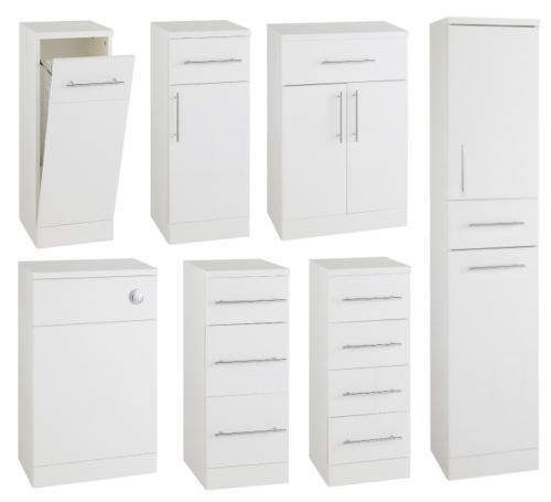 Gloss White Bathroom Storage – Rispa