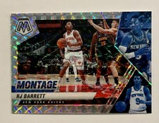 2020-21 Panini Mosaic RJ BARRETT Montage Insert Silver Prizm SP New York Knicks