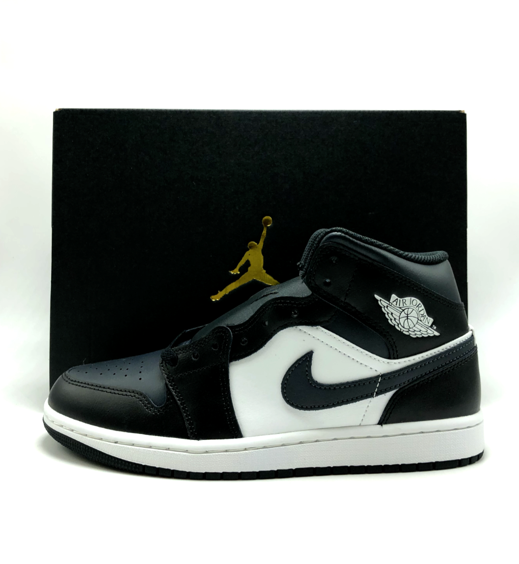 【YUK.5】AIR JORDAN 1 MID / BLACK.BLACK Jordan 1 Mid 
