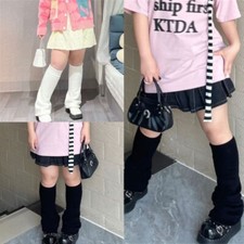 Women Knee High Knit Crochet Knee Pads Knee Socks Leg Warmers Ankle Calf Warmers
