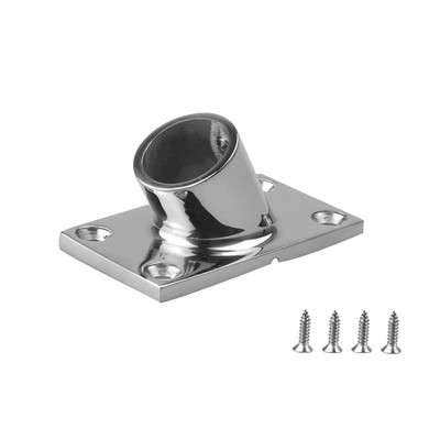 Boat Hand Rail Fitting-60 Degree 7/8 inch22.4MM Rectangular Base-Marine 316 S...