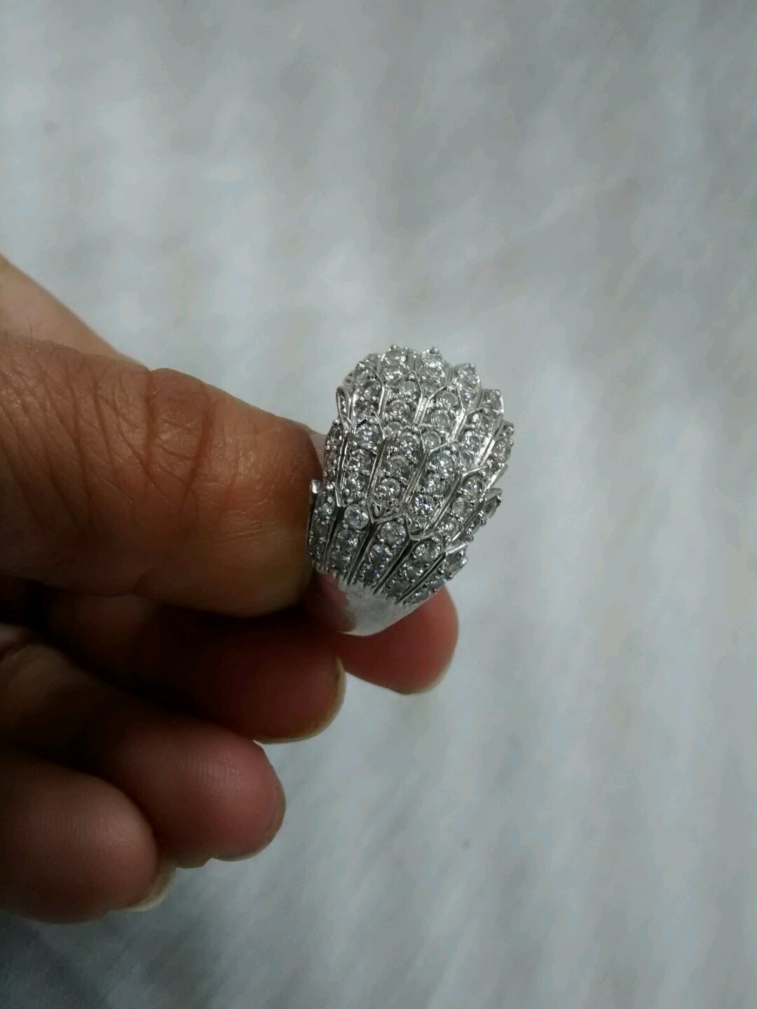 Statement pretty designer  sterling 925 ring size… - image 9