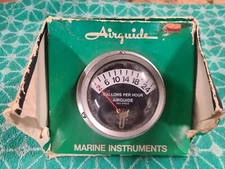 Vintage AirGuide Model 875 Sea Speed Marine Fuel Flow Monitor 0-24 G.P.H.