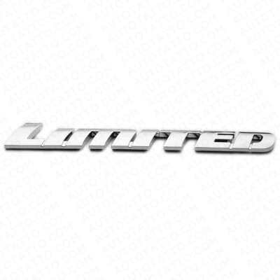 Chrome Rear Door Emblem Badge For 4Runner Sequoia Tacoma Tundra Limited Sport