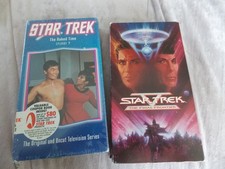 Star Trek lot of 4 vintage VHS  Tapes (Not tested) 25th Anniv, Final Frontier++
