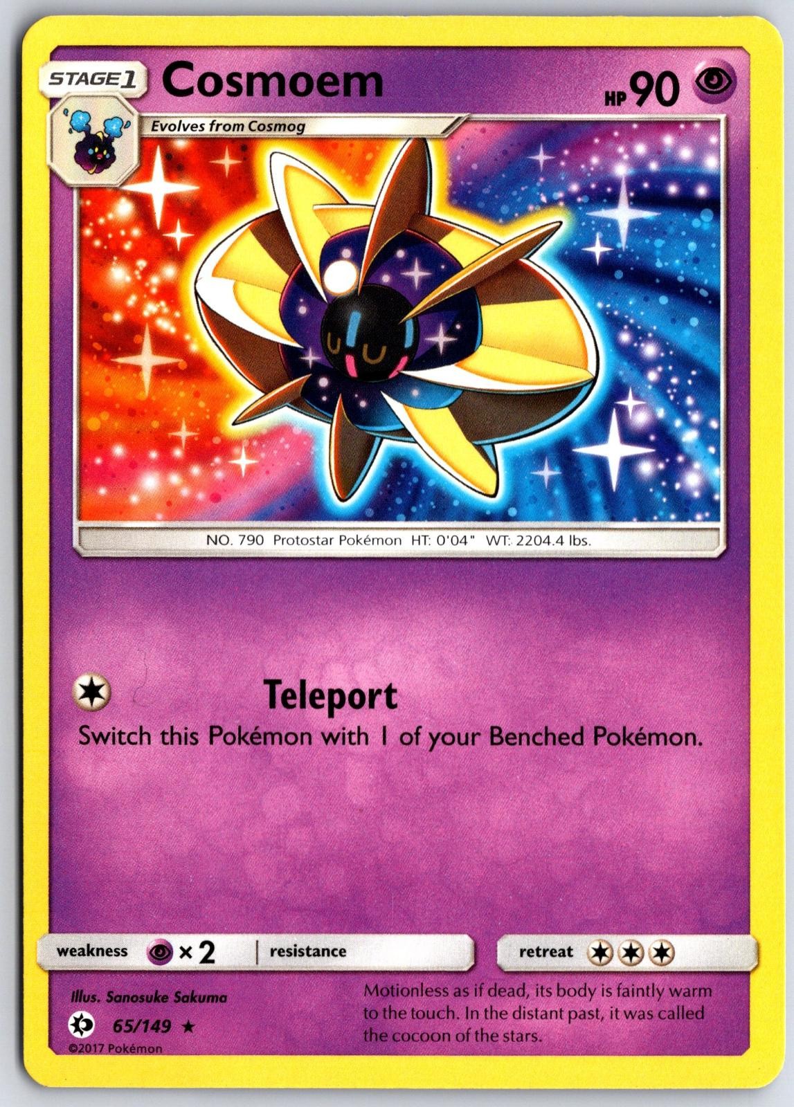 Pokemon Cosmoem 65/149 Rare SM Base Set LP