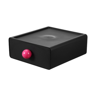 Stackable Storage Drawers for Desktop for Bathroom Black Single Layer]