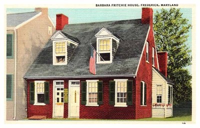 Postcard HOUSE SCENE Frederick Maryland MD m/09 AT7036