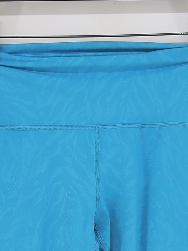 ALTRA Leggings donna Sweaty Betty XS blu stampa animalier 100% altri ritagliati