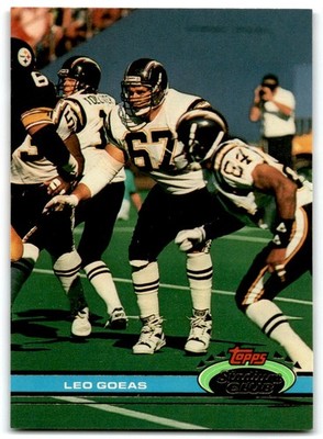 1991 Stadium Club Leo Goeas San Diego Chargers #122