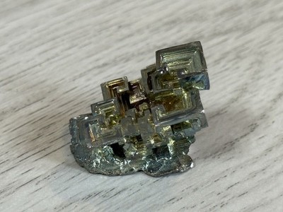Bismuth Titanium Aura Rainbow Metal Crystal Specimen 3 Oz Exact Stone Germany