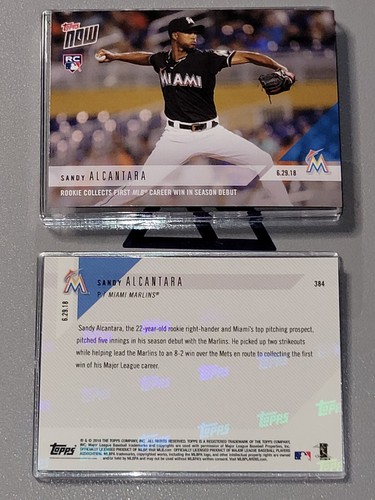 2018 Topps Now 384 Sandy Alcantara