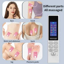 Electric Massage Machine Body Massager Meridian Physical Therapy TENS Pulse LCD