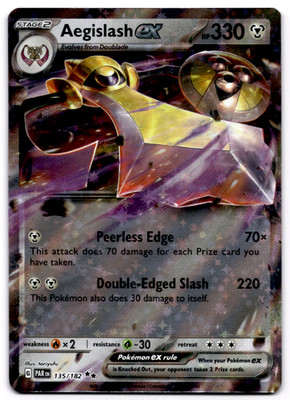Aegislash EX 135/182 Full Art NM/M Paradox Rift Pokemon Card | eBay