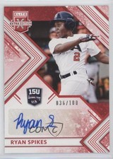 2018 Elite Extra Edition 15U National Team Signatures Red Ryan Spikes Auto n1u