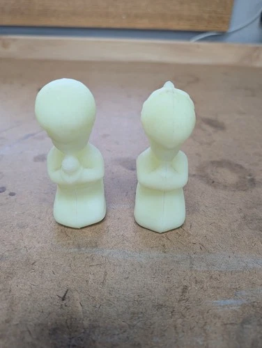 Vintage FENTON Glass Figurines Praying Boy And Girl