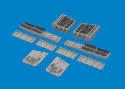 1/48 Eduard P-40N gun bays (6 guns) PRINT