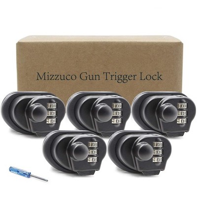 Trigger Lock 3 Digit Combination Lock & Cable Lock Compatible with Many Handg...