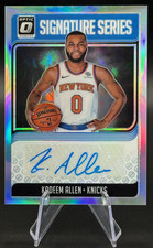 2018-19 Kadeem Allen SG-KAL Optic Signature Series Silver Holo Prizm Auto Knicks