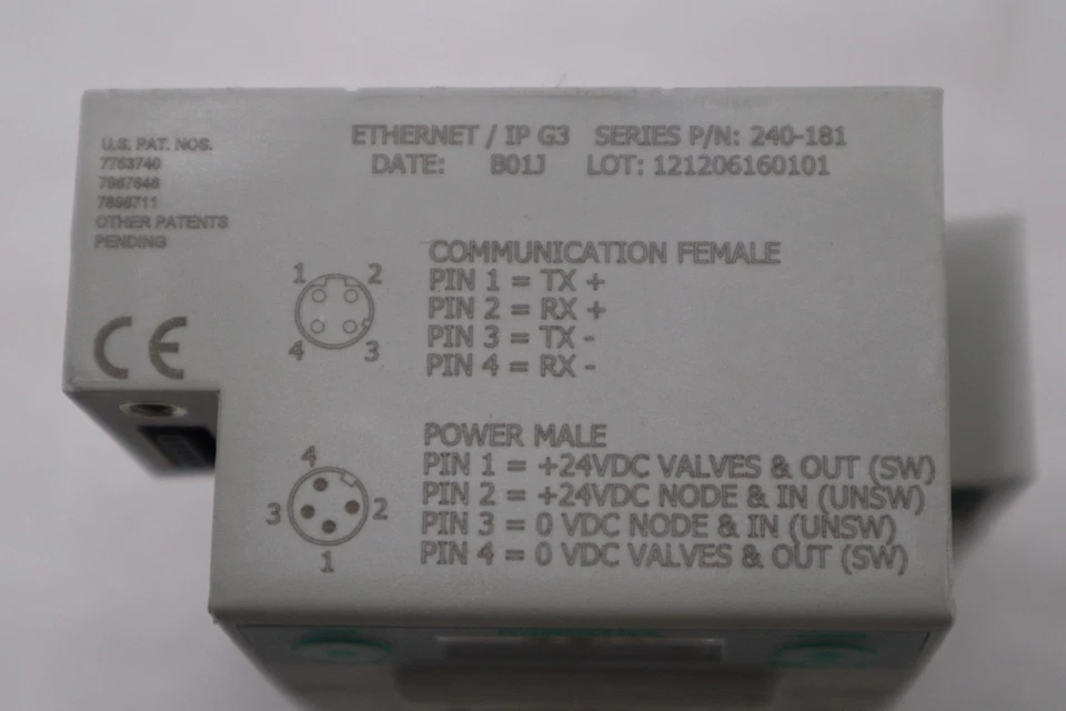 NUEVO MÓDULO DE COMUNICACIÓN OPEN BOX NUMATICS 240-181 G3 ETHERNET/IP STK H1116A Foto 2 de 4