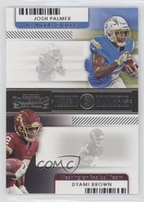 2021 Panini Contenders Round Numbers Josh Palmer Dyami Brown #RN-JPA 0q1p