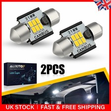 AUXITO 2PCS CANBUS 31MM Festoon DE3175 LED Map Dome Interior Light Bulbs 6000K