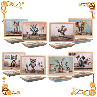 Gepolstertes Schoß Tablett Käfer Kunst Tierschrott Sammlung Servieren Steampunk Laptop Schreibtisch