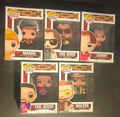 Funko Pop! Movies The Big Lebowski Full Set Vaulted NM