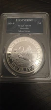 2024P Australia S$1 Swan 1oz .9999 Fine Silver First Stike PCGS MS70 Graded