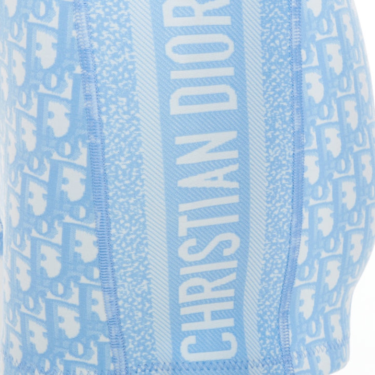 【希少】Christian Dior Oblique cropped top Christian Dior White Oblique Monogram Zip Crop Top Shorts