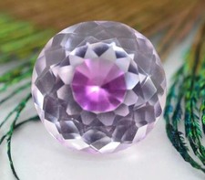 Pitambari Sapphire Bi-Color Round Cut 10-11 Ct Loose Natural Certified Gemstone