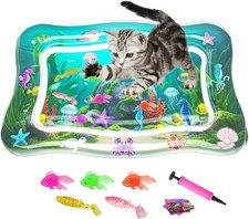 Interactive Cat Toy Indoor Cats Upgraded Cat Water Mat Fish - 0.7mm Thickened