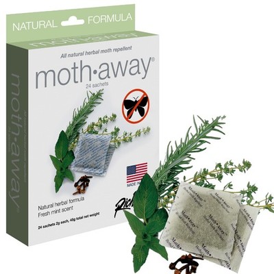 Richards Homewares Moth Away Sachets   24-Pack Natural 24 Count (Pack of 1) 