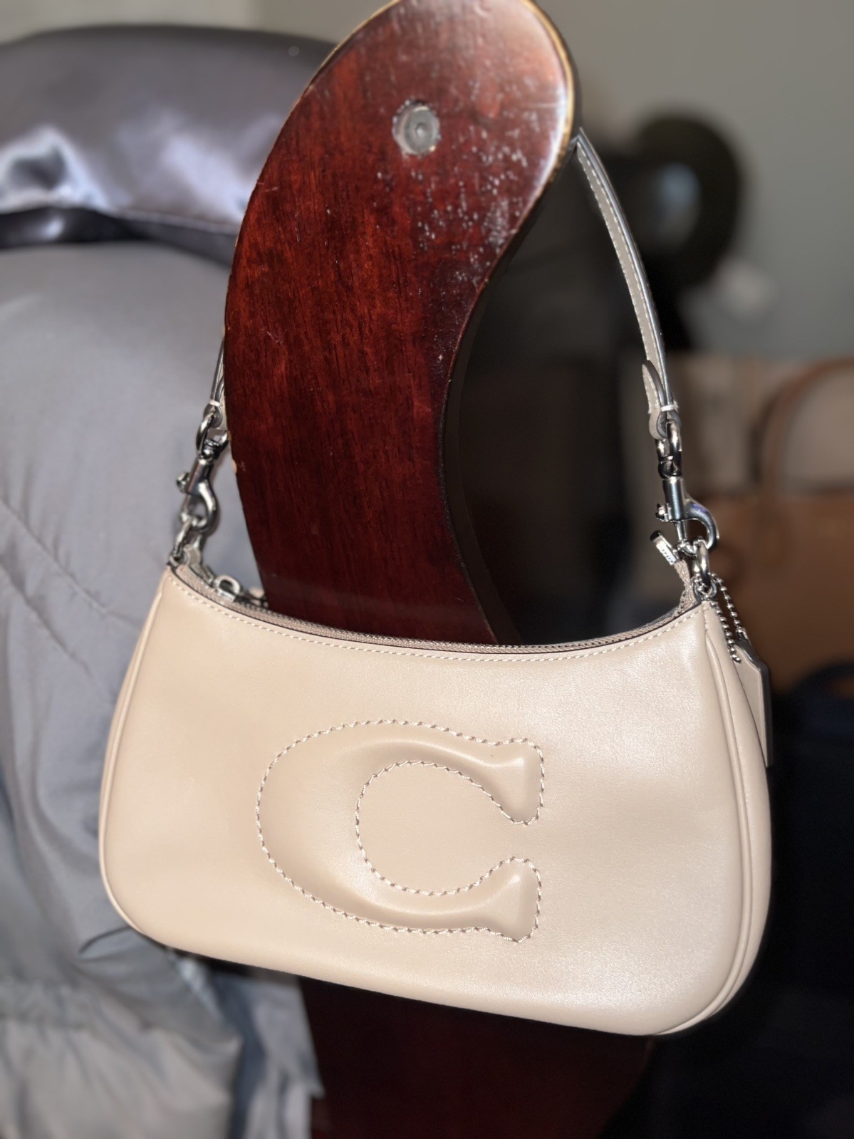 NWT Coach Teri Shoulder Bag In Signature Quilting In Smooth Leather image 2