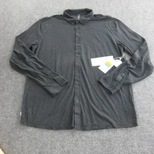 Vuori Shirt Mens XL Charcoal Heather L/S Strato Buttondown Performance Stretch