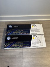 HP LaserJet 305A Yellow Toner Cartridge CE412A Genuine, New Sealed 2x