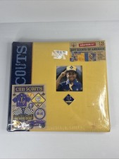 Boy Scouts Of America BSA Cub Scouts Scrapbook Over 85 Pieces Badges Stickers  