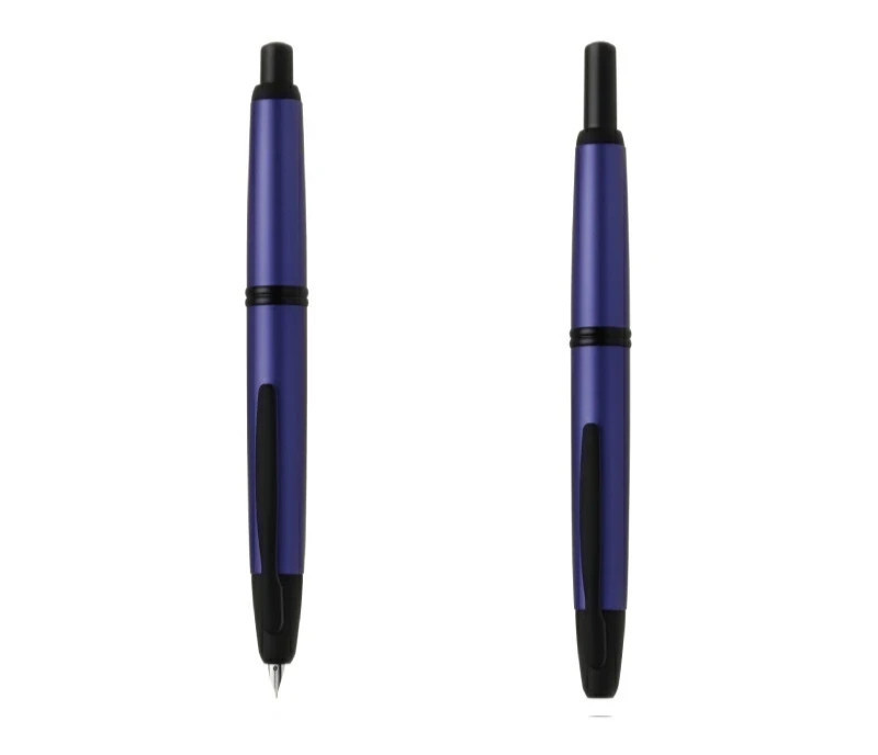 PILOT Capless Matte Purple Fountain Pen F /M Nib Retractable Vanishing Point NEW